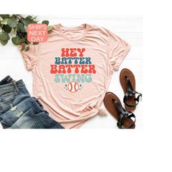 hey batter batter swing tee, baseball shirt, baseball game tee, ballpark shirt, baseball mom shirt, baseball season swea