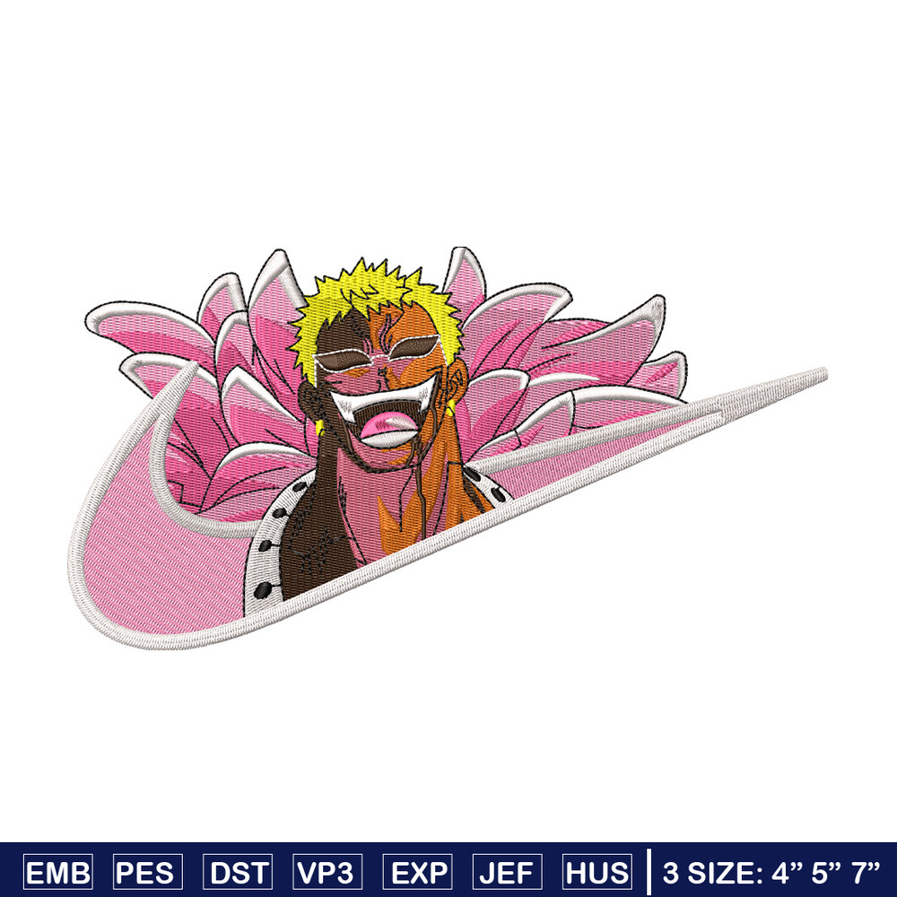 Doffy nike embroidery design, One piece embroidery, Nike design, Embroidery shirt, Embroidery file, Digital download.jpg