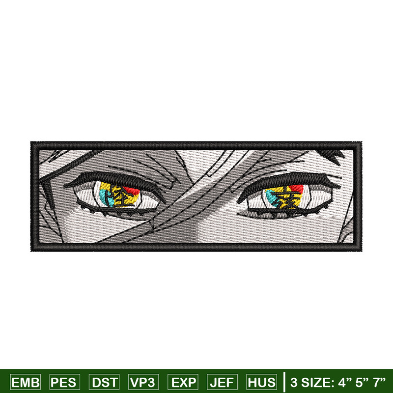 Douma eyes embroidery design, Douma embroidery, Anime design, Embroidery shirt, Embroidery file, Digital download.jpg