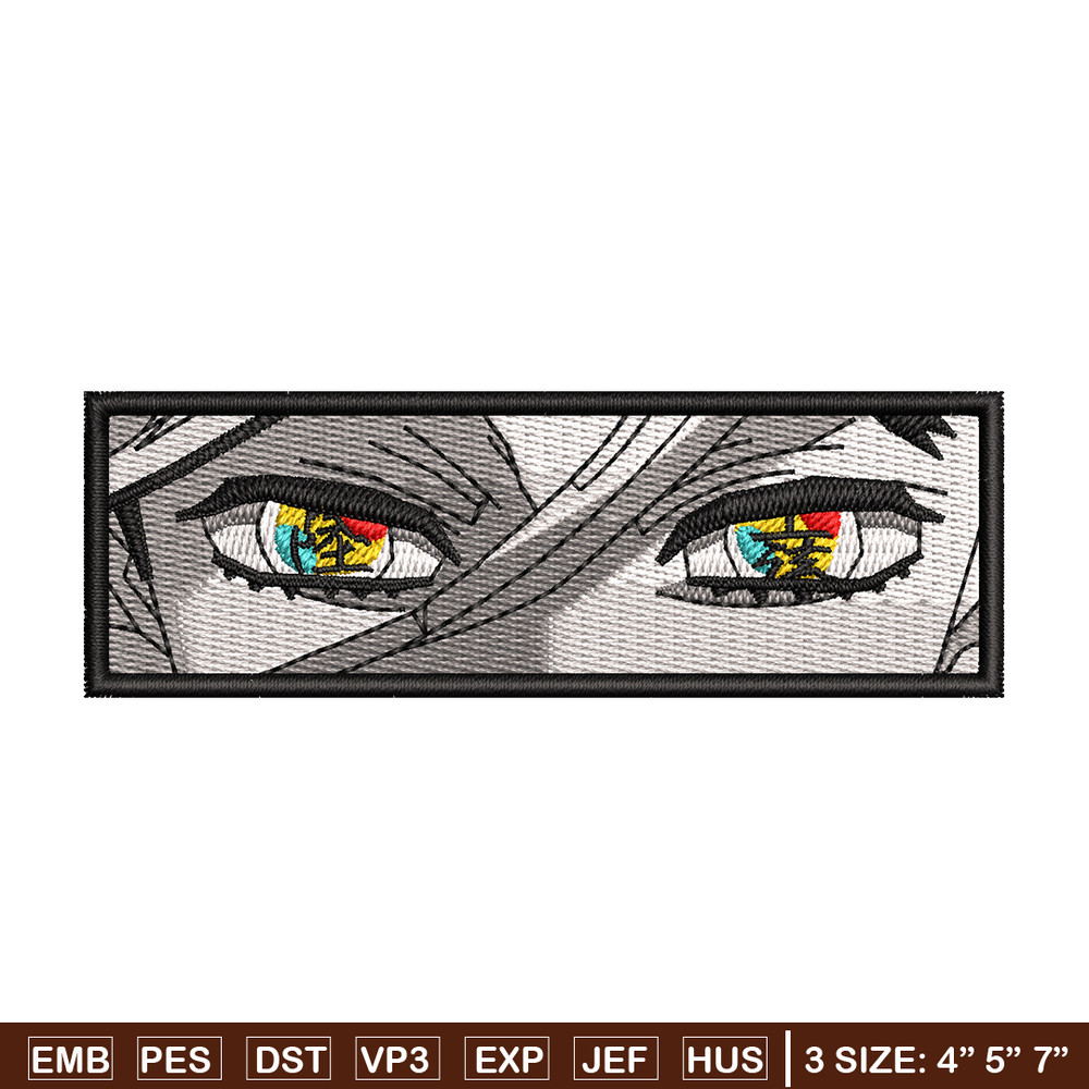 Douma eyes embroidery design, Douma embroidery, Anime design, Embroidery shirt, Embroidery file, Digital download.jpg
