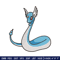 Dragonair embroidery design, Pokemon embroidery, Anime design, Embroidery shirt, Embroidery file, Digital download.jpg
