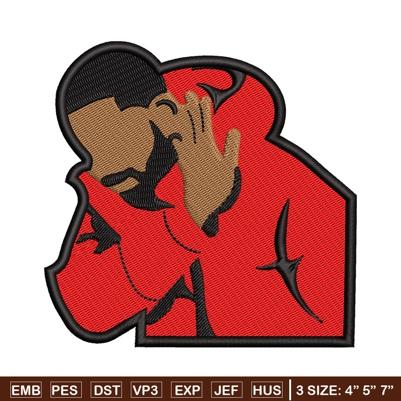 Drake meme embroidery design, Drake embroidery, Embroidery file, Embroidery shirt, Emb design,Digital download.jpg