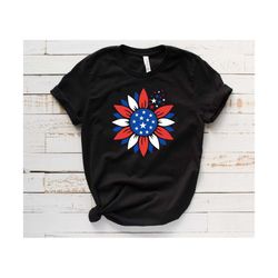 american sunflower svg, 4th of july svg, dxf, patriotic sunflower svg, png, eps, jpeg, cut file, cricut, silhouette, pri