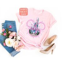 watercolor disney castle shirt, mickey castle shirt, disney family vacation matching tee, disney mickey shirt, disney fa