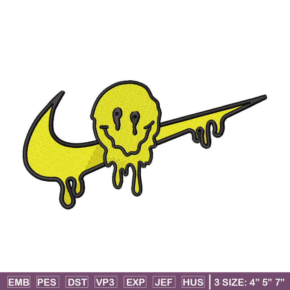 Emoji smile nike embroidery design, Emoji embroidery, nike design, embroidery file, logo shirt, Digital download.jpg