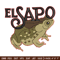El sapo embroidery design, Logo embroidery, Embroidery file,Embroidery shirt, Emb design, Digital download.jpg