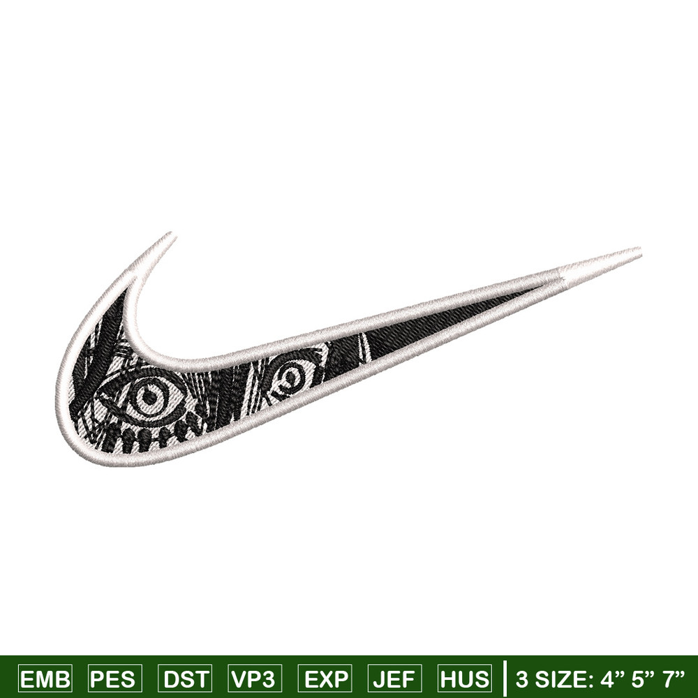 Eren eyes nike embroidery design, Aot embroidery, Nike design, Embroidery shirt, Embroidery file, Digital download.jpg