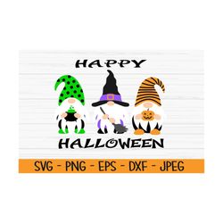 happy halloween gnomes svg, halloween svg, baby kids svg, dxf, png, eps, jpeg, cut file, cricut, silhouette, print, inst