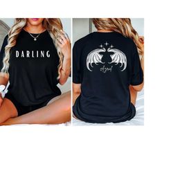 acotar bat boys shirt, acotar wings shirt, bat boys wings tee, acotar darling shirt, wings with names, night court tee,
