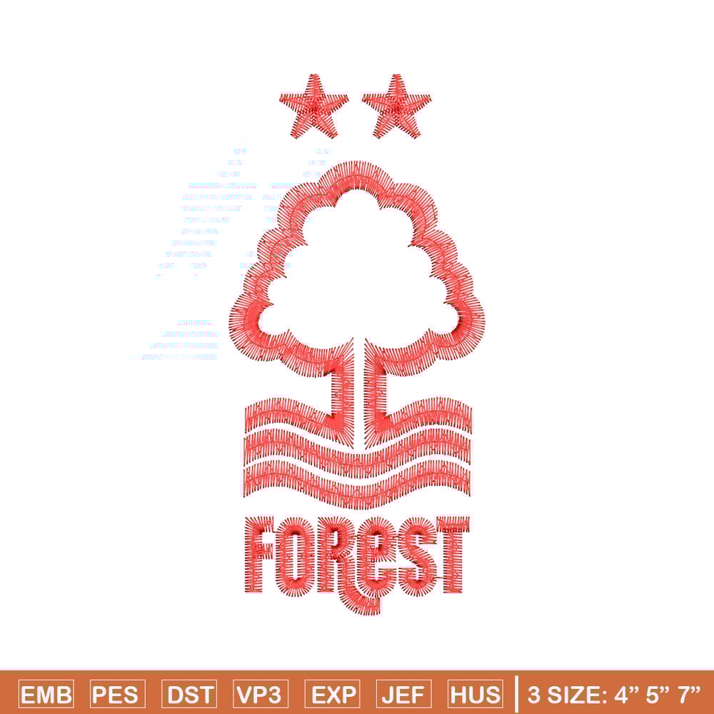 Forest logo embroidery design, Forest logo embroidery, logo design, Embroidery file, tree shirt, Instant download..jpg
