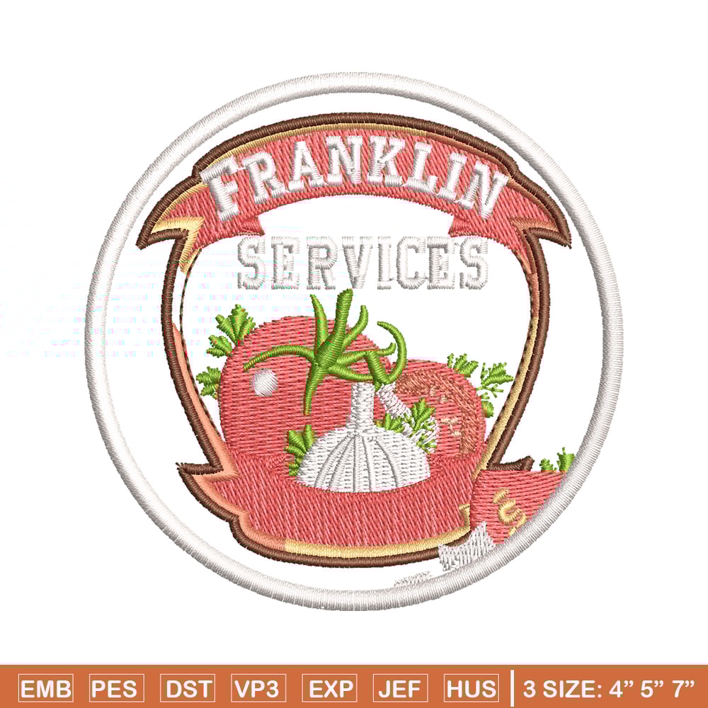 Franklin Services Logo embroidery design, Franklin Services embroidery, Embroidery file, logo design, Instant download..jpg