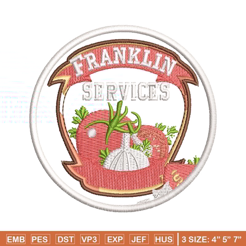 Franklin Services Logo embroidery design, Franklin Services embroidery, Embroidery file, logo design, Instant download..jpg