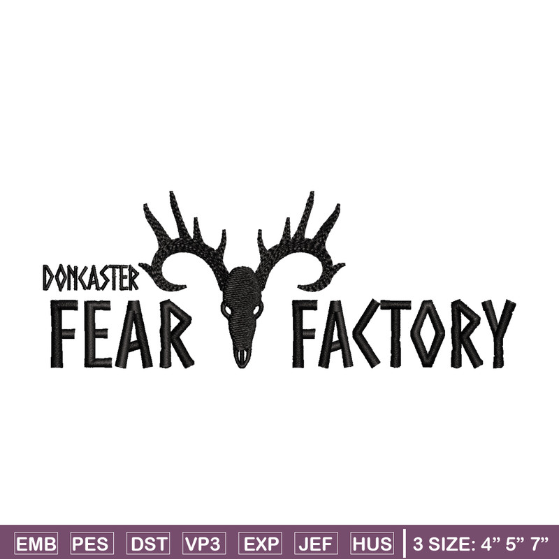 Fear factory logo embroidery design, logo embroidery, logo design, Embroidery shirt, logo shirt, Instant download.jpg
