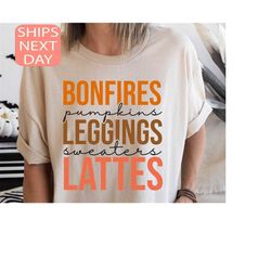 flannels hayrides pumpkins sweaters bonfires long sleeve shirt, fall long sleeve shirt, shirt for autumn, thanksgiving s