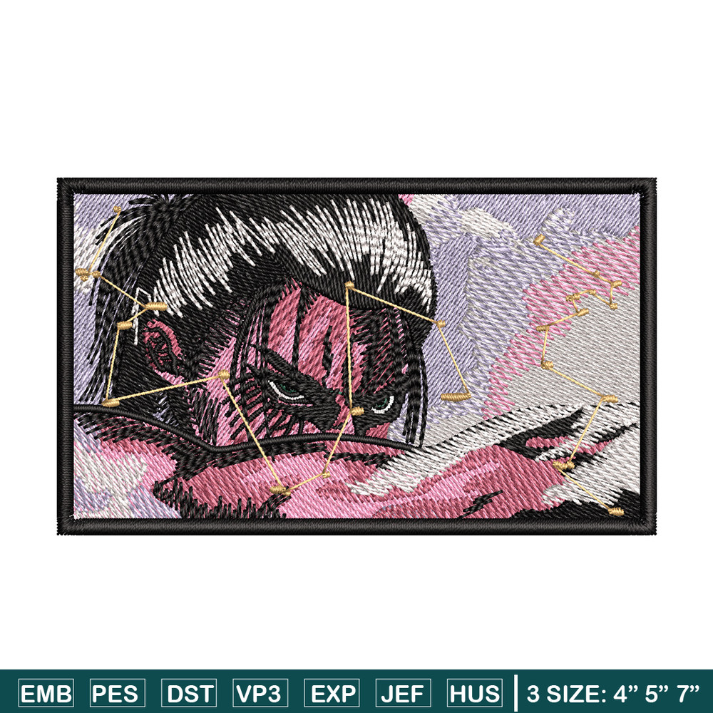 Eren rectangle embroidery design, Aot embroidery, Anime design, Embroidery shirt, Embroidery file, Digital download.zip.jpg