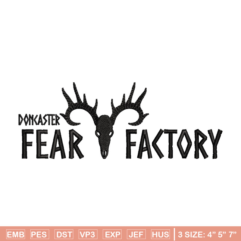 Fear factory logo embroidery design, logo embroidery, logo design, Embroidery shirt, logo shirt, Instant download.jpg