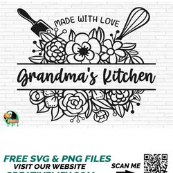 Grandma's Kitchen Sign Svg, Kitchen Quotes Svg, Kitchen Apron Svg, Kitchen Queen Svg, Grandma's Kitchen Cut Files, Cricu