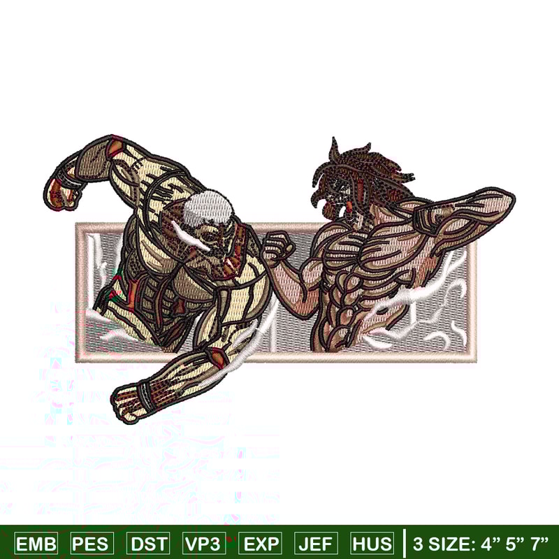 Eren x reiner embroidery design, Aot embroidery, Anime design, Embroidery shirt, Embroidery file, Digital download.zip.jpg