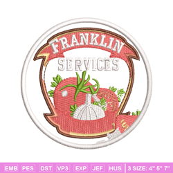 Franklin Services Logo embroidery design, Franklin Services embroidery, Embroidery file, logo design, Instant download.