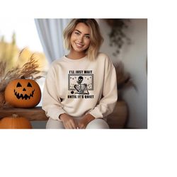 Funny Teacher Sweatshirt, Gift For Teacher, Halloween Teacher Sweater, Cute Halloween Gift, Halloween Skeleton Tee, Cute