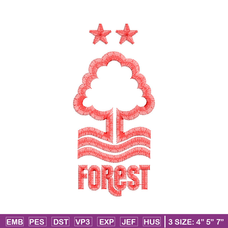 Forest logo embroidery design, Forest logo embroidery, logo design, Embroidery file, tree shirt, Instant download..jpg