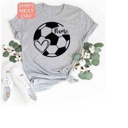 custom soccer shirt, personalized soccer tee, soccer ball t shirt, sport shirt for boys, soccer shirt for girls, gift fo