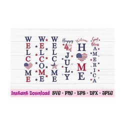 american porch sign bundle svg, 4th of july svg, porch sign svg, dxf, png, eps, jpeg, cut file, cricut, silhouette, prin