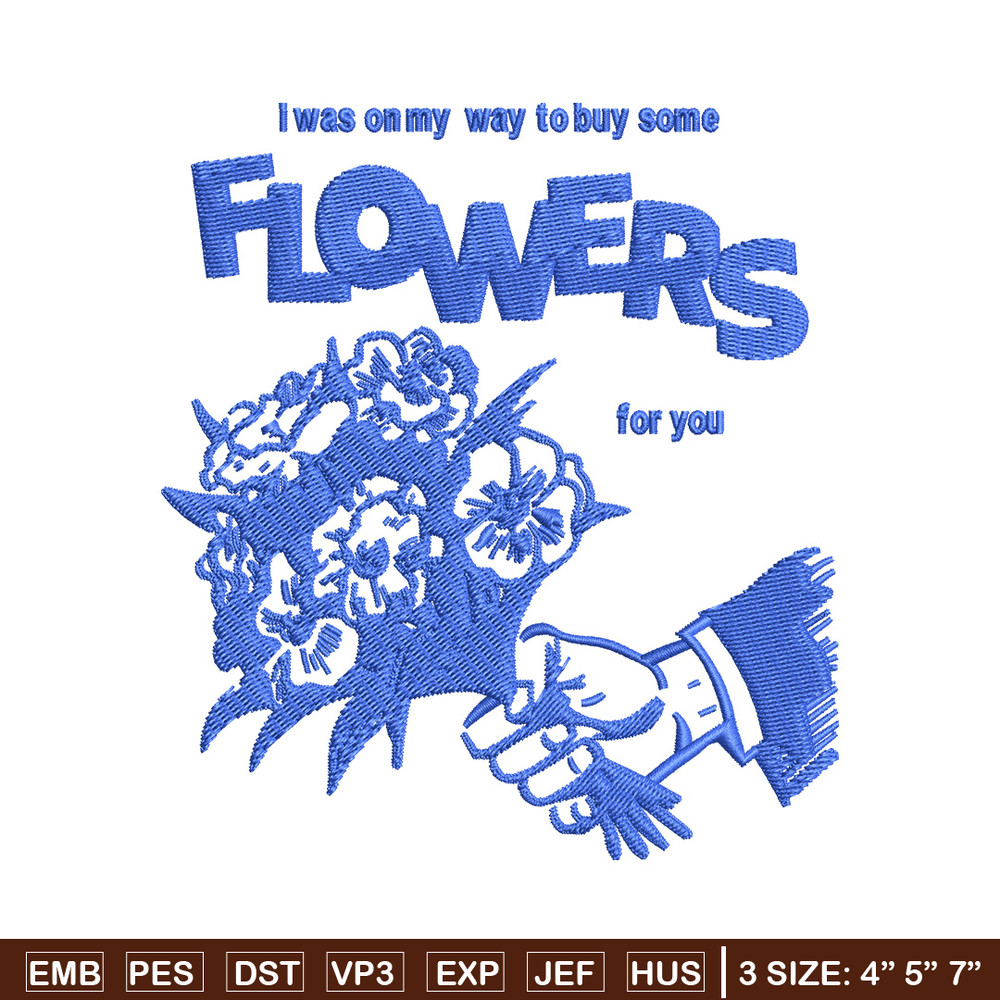 Flower for you embroidery design, Flower embroidery, Embroidery file, Embroidery shirt, Emb design, Digital download.jpg