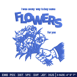 flower for you embroidery design, flower embroidery, embroidery file, embroidery shirt, emb design, digital download