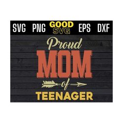 proud mom of teenager 13th birthday party 13 years old svg png eps dxf