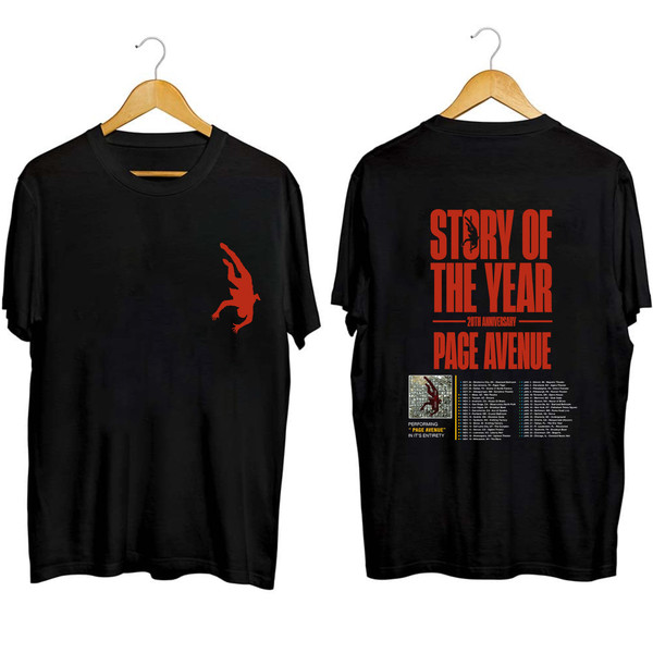 Story Of The Year Page Avenue 2023 Shirt, Story Of The Year Page Avenue 20th Anniversary Tour Shirt, Story Of The Year Band Fan Shirt - 1.jpg