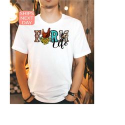 farm chicken shirt, farm girl t shirt, farmers tee, farm wife shirt, farm house shirt, farming tee, country girl tee, on