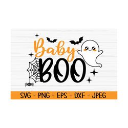 baby boo svg, halloween svg, ghost svg, baby svg, dxf, png, eps, jpeg, cut file, cricut, silhouette, print, instant down