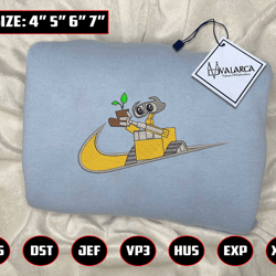 nike wall-e embroidered sweatshirt - embroidered sweatshirt/ hoodies
, embroidery design, embroidery machine design