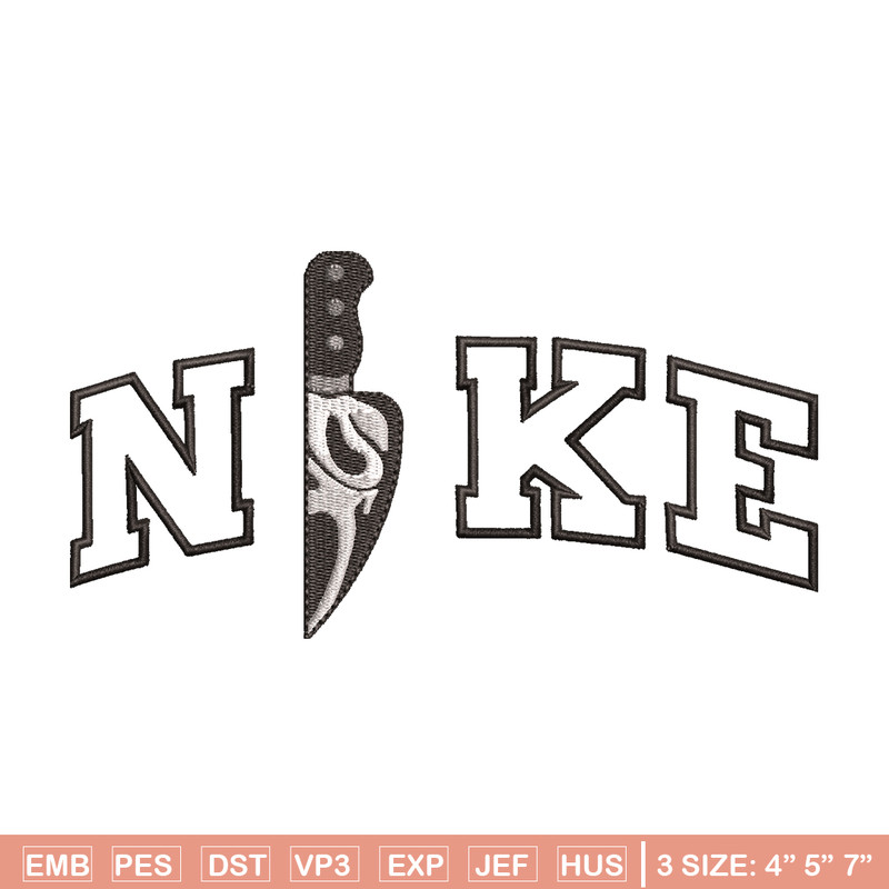 Ghostface knife embroidery design, Ghostface knife embroidery, Nike design, Logo shirt, logo shirt, digital download.jpg