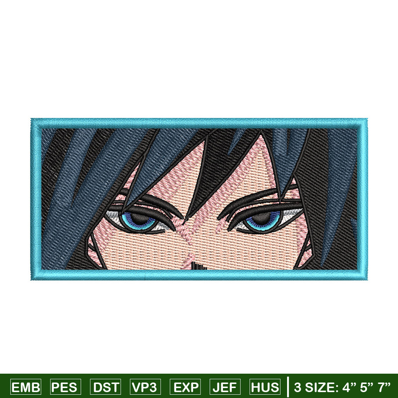 Giyu blue embroidery design, Giyu embroidery, Anime design, Embroidery shirt, Embroidery file, Digital download.jpg