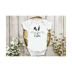 my first easter svg, easter bunny svg, baby first easter svg, dxf, png, eps, jpeg, cut file, cricut, silhouette, print,