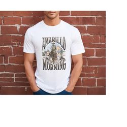 Country Music Shirt, Amarillo By Morning Tshirt, Texas Country Sweater, Cowboy Lover Gift Tee, Retro Cowboy Tshirt, Amar