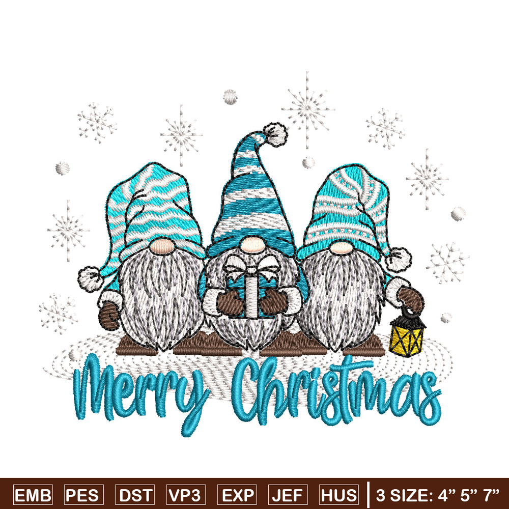 Gnomes embroidery design, Chrismas embroidery, Embroidery shirt, Embroidery file, Anime design, Digital download.jpg