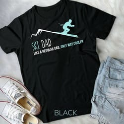 ski dad funny cute winter skiing gift - unisex form t-shirt