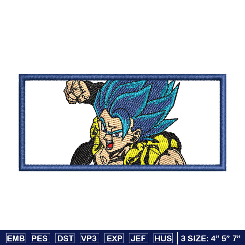 Gogeta embroidery design, Dragonball embroidery, Anime design, Embroidery shirt, Embroidery file,Digital download.jpg