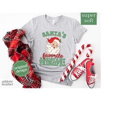 assistant principal christmas shirt, christmas shirt for principal gift, school principal tshirt, santa's favorite assis