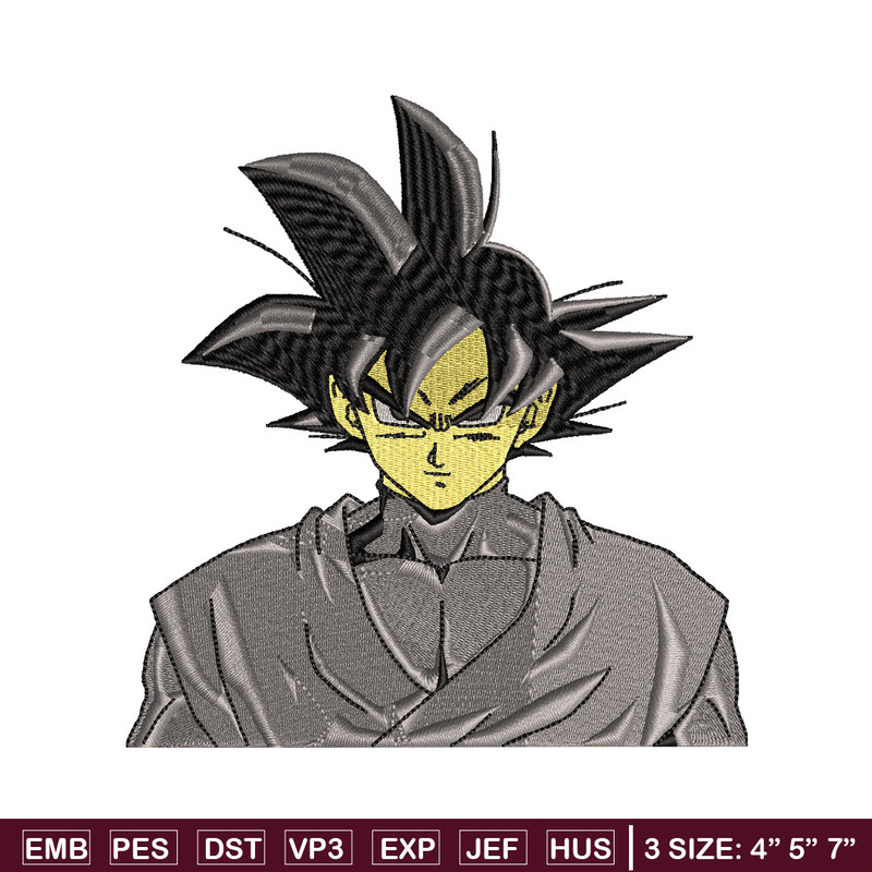 Goku black embroidery design, Dragonball embroidery, Anime design, Embroidery shirt, Embroidery file, Digital download.jpg