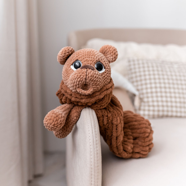 teddy bear crochet bag