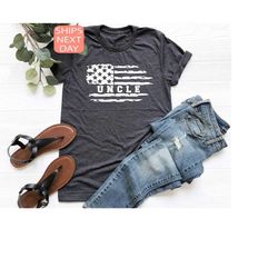 uncle and flag shirt, patriot uncle shirt, flag t shirt, gift for brother, gift for uncle, fathers day gift, shirt for m