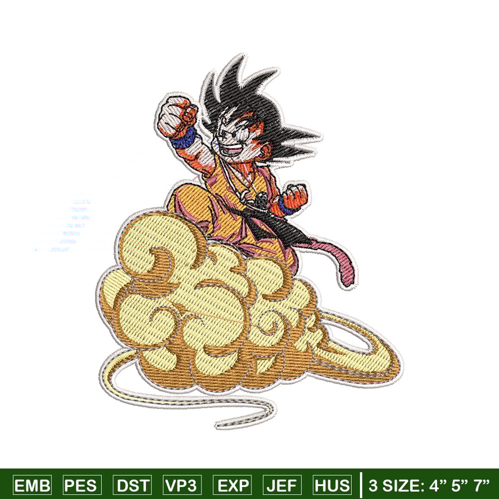 Goku kid embroidery design, Dragonball embroidery, Anime design, Embroidery shirt, Embroidery file, Digital download.jpg