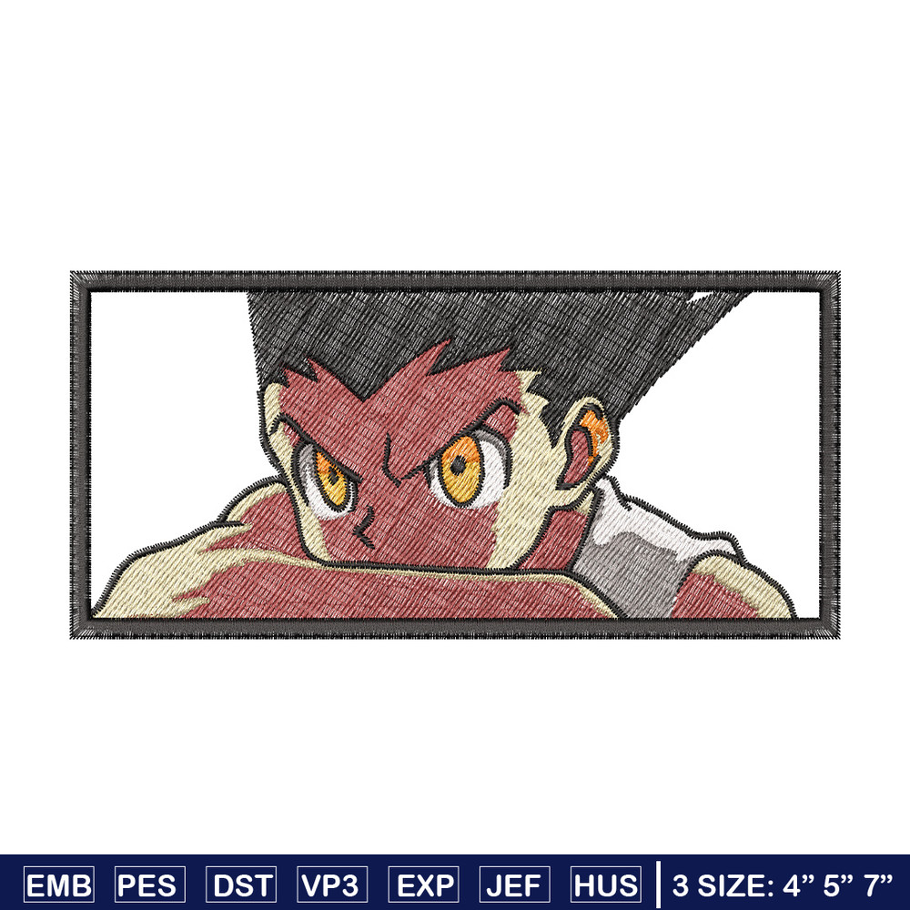 Gon box embroidery design, Hxh embroidery, Anime design, Embroidery shirt, Embroidery file, Digital download.jpg