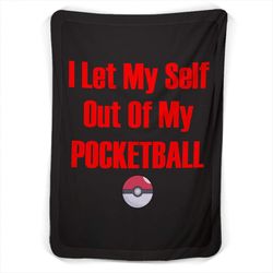 pokemon go pocketball fleece blanket