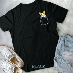 corgi in pocket funny corgi crazy dog lover gift - unisex form t-shirt