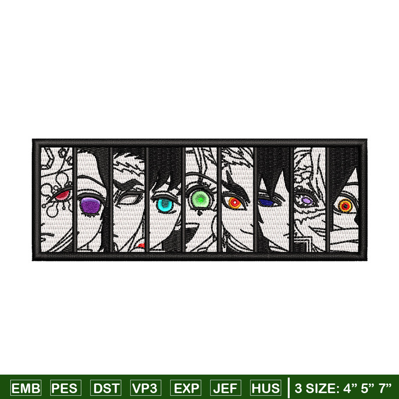 Hashira embroidery design, Demon slayer embroidery, Anime design, Embroidery shirt, Embroidery file, Digital download.jpg